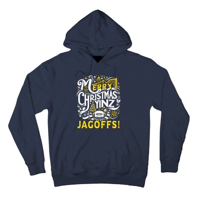 Pittsburgh Christmas Funny Yinz Jagoff Ugly Hoodie