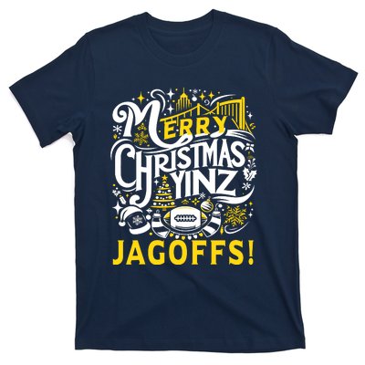 Pittsburgh Christmas Funny Yinz Jagoff Ugly T-Shirt