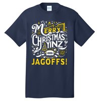 Pittsburgh Christmas Funny Yinz Jagoff Ugly Tall T-Shirt