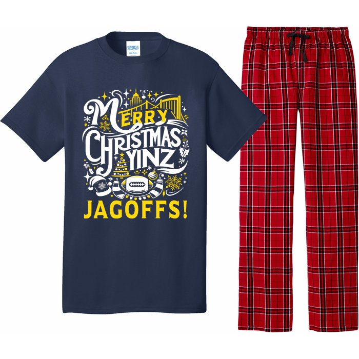 Pittsburgh Christmas Funny Yinz Jagoff Ugly Pajama Set