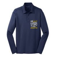 Pittsburgh Christmas Funny Yinz Jagoff Ugly Silk Touch Performance Long Sleeve Polo