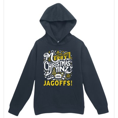 Pittsburgh Christmas Funny Yinz Jagoff Ugly Urban Pullover Hoodie