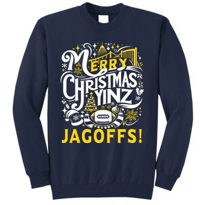 Pittsburgh Christmas Funny Yinz Jagoff Ugly Tall Sweatshirt