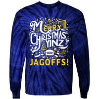 Pittsburgh Christmas Funny Yinz Jagoff Ugly Tie-Dye Long Sleeve Shirt