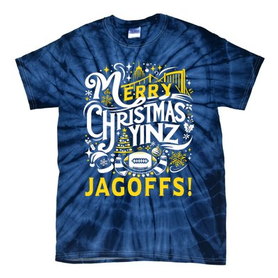 Pittsburgh Christmas Funny Yinz Jagoff Ugly Tie-Dye T-Shirt