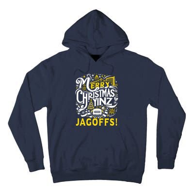 Pittsburgh Christmas Funny Yinz Jagoff Ugly Tall Hoodie