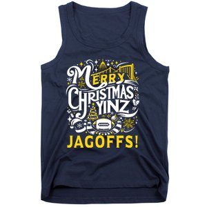 Pittsburgh Christmas Funny Yinz Jagoff Ugly Tank Top