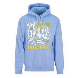 Pittsburgh Christmas Funny Yinz Jagoff Ugly Unisex Surf Hoodie