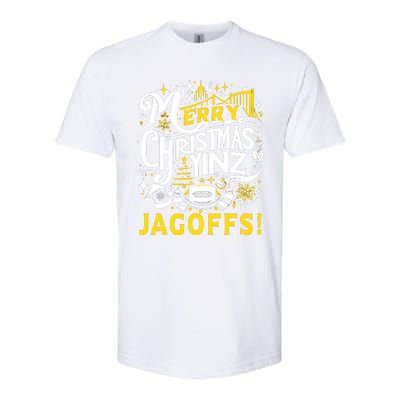 Pittsburgh Christmas Funny Yinz Jagoff Ugly Softstyle® CVC T-Shirt