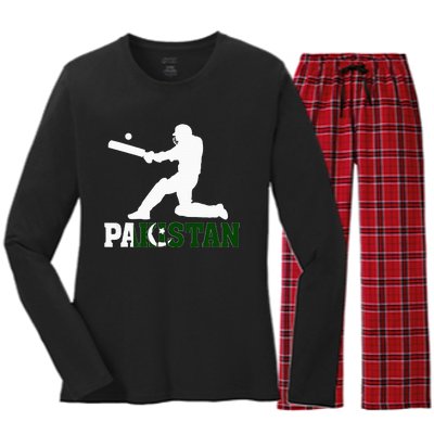 Pakistan Cricket Fan Jersey 2024 Pakistan People Cricket Women's Long Sleeve Flannel Pajama Set 