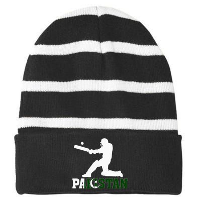 Pakistan Cricket Fan Jersey 2024 Pakistan People Cricket Striped Beanie with Solid Band