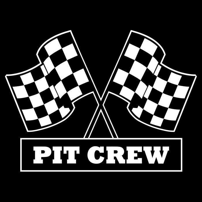 Pit Crew For Racing Party Parents Team Fast Cars Dark Impact Tech Backpack