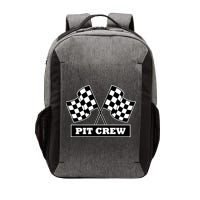 Pit Crew For Racing Party Parents Team Fast Cars Dark Vector Backpack