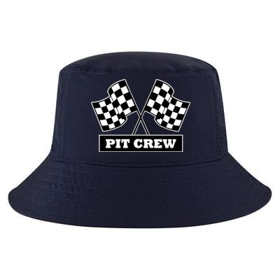 Pit Crew For Racing Party Parents Team Fast Cars Dark Cool Comfort Performance Bucket Hat