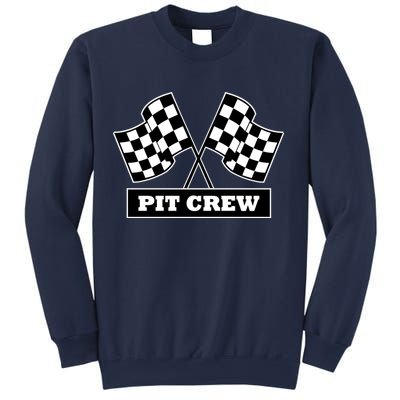 Pit Crew For Racing Party Parents Team Fast Cars Dark Sweatshirt