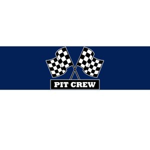 Pit Crew For Racing Party Parents Team Fast Cars Dark Bumper Sticker