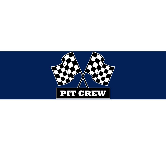 Pit Crew For Racing Party Parents Team Fast Cars Dark Bumper Sticker