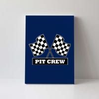 Pit Crew For Racing Party Parents Team Fast Cars Dark Canvas