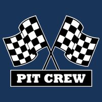 Pit Crew For Racing Party Parents Team Fast Cars Dark 16 in Basic Backpack