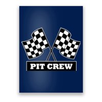 Pit Crew For Racing Party Parents Team Fast Cars Dark Poster