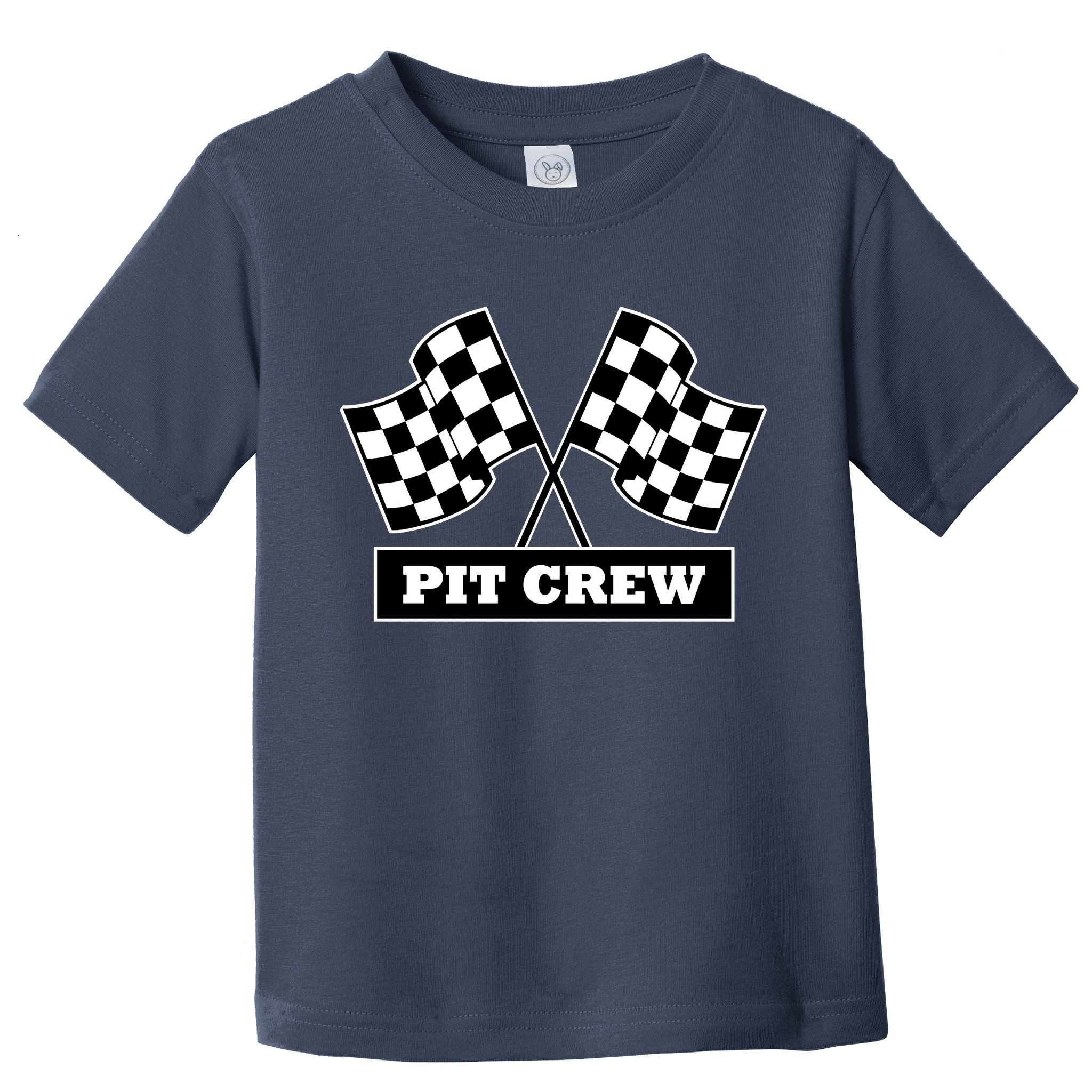 Pit Crew For Racing Party Parents Team Fast Cars Dark Toddler T-Shirt