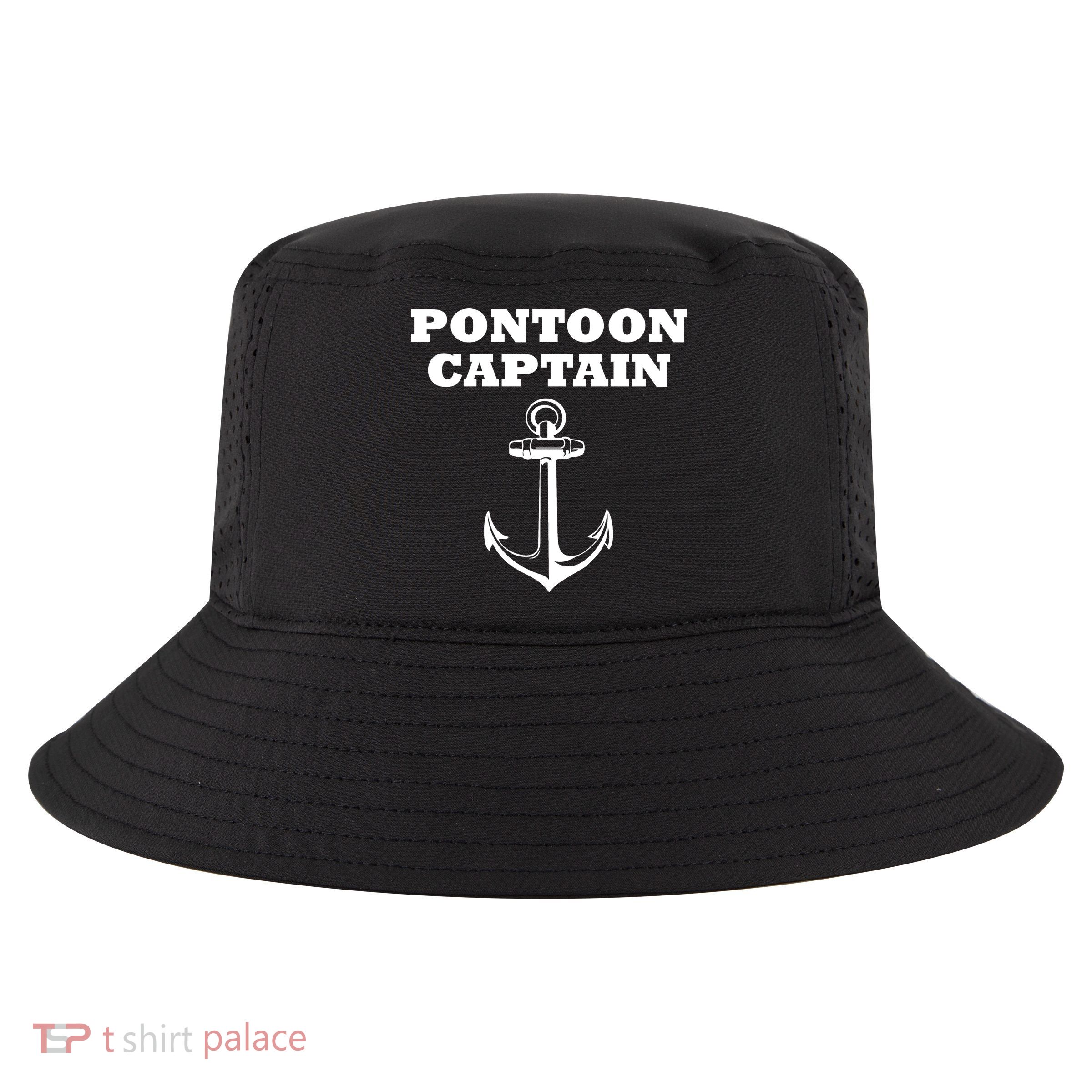 Pontoon Captain Funny Pontoon Cool Comfort Performance Bucket Hat