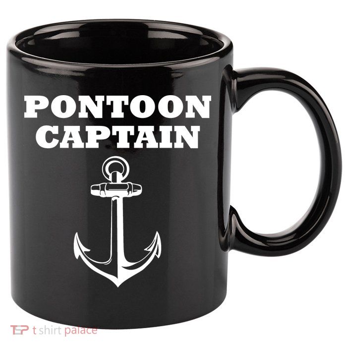 Pontoon Captain Funny Pontoon 11oz C Handle Ceramic Mug