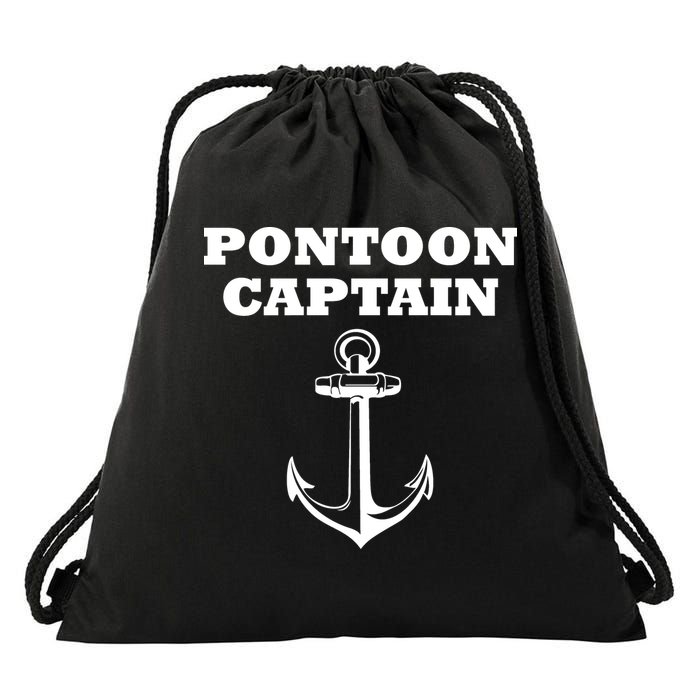 Pontoon Captain Funny Pontoon Drawstring Bag