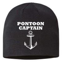Pontoon Captain Funny Pontoon Sustainable Beanie