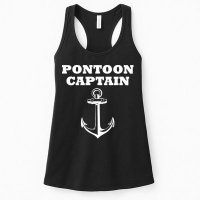 Pontoon Captain Funny Pontoon Womens Tank Top