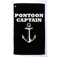 Pontoon Captain Funny Pontoon Golf Towel