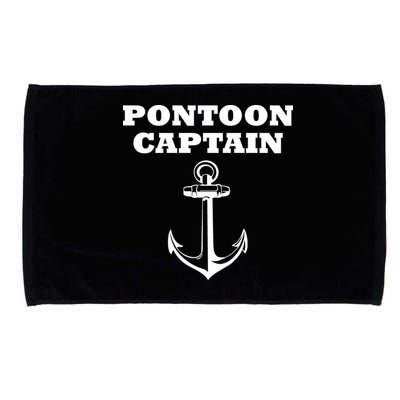 Pontoon Captain Funny Pontoon Microfiber Hand Towel