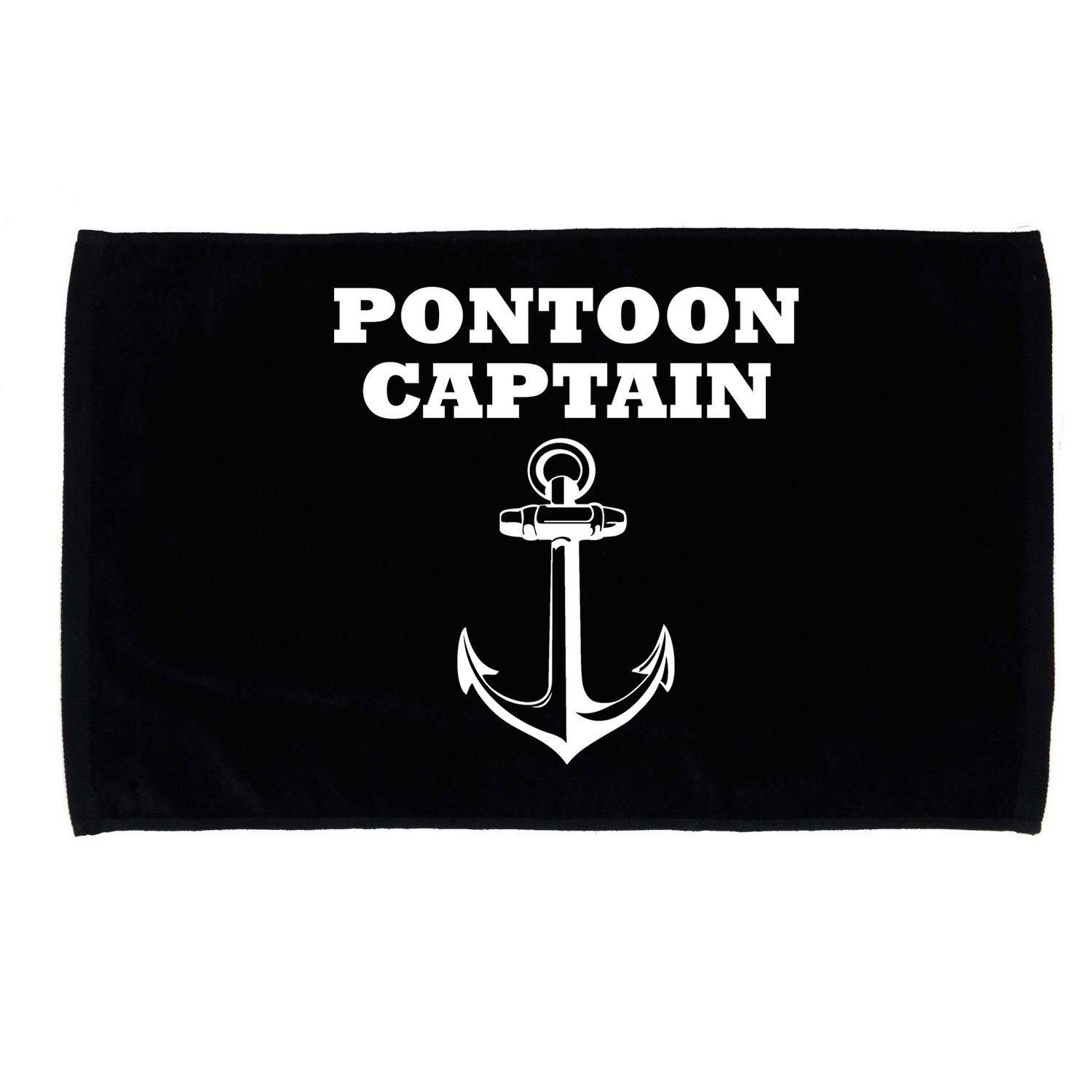Pontoon Captain Funny Pontoon Microfiber Hand Towel