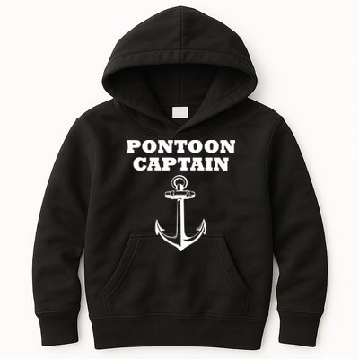 Pontoon Captain Funny Pontoon Kids Hoodie