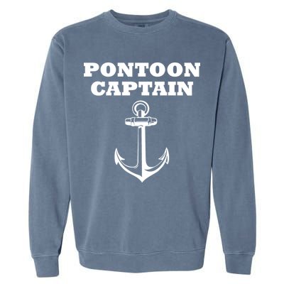 Pontoon Captain Funny Pontoon Garment-Dyed Sweatshirt