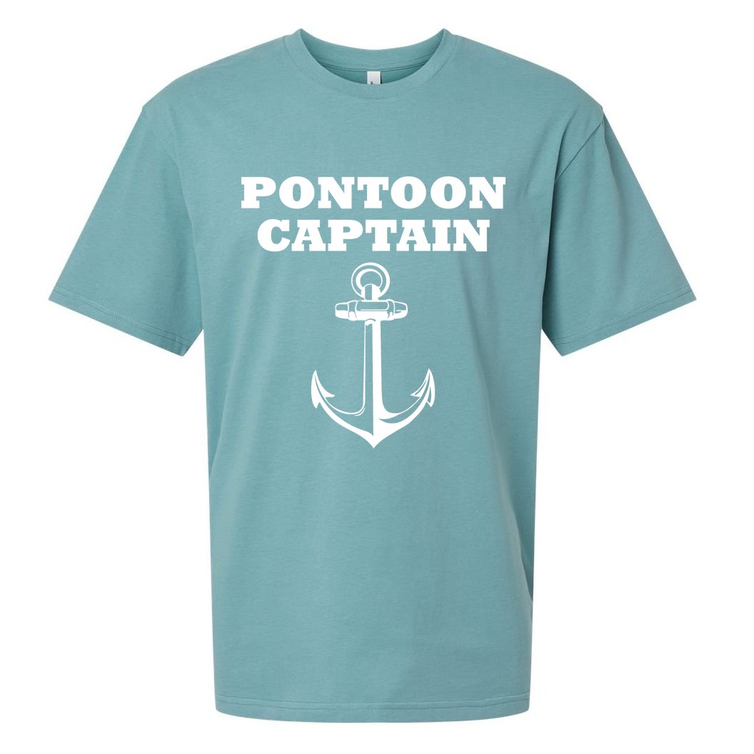 Pontoon Captain Funny Pontoon Sueded Cloud Jersey T-Shirt