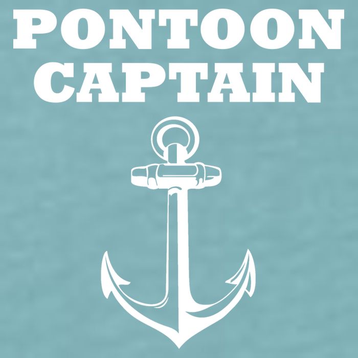 Pontoon Captain Funny Pontoon Sueded Cloud Jersey T-Shirt