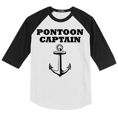 Pontoon Captain Funny Pontoon Kids Colorblock Raglan Jersey