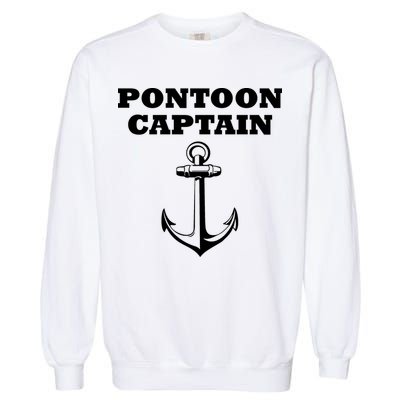 Pontoon Captain Funny Pontoon Garment-Dyed Sweatshirt