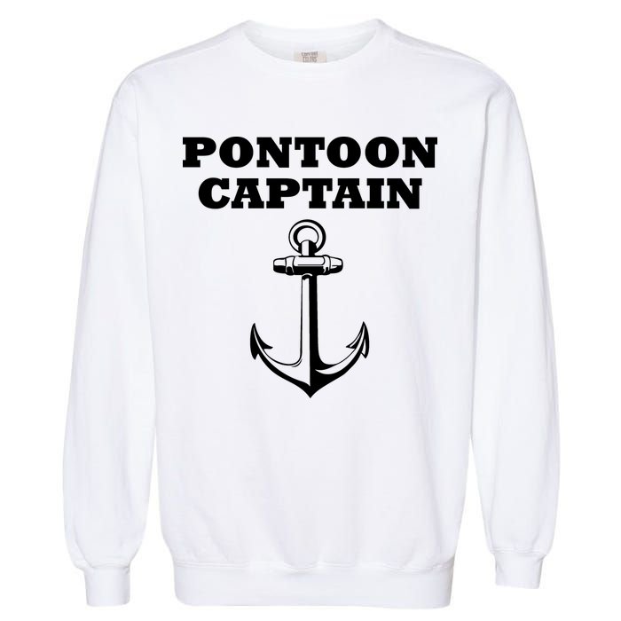 Pontoon Captain Funny Pontoon Garment-Dyed Sweatshirt