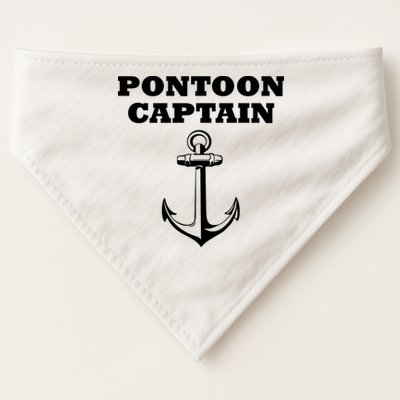 Pontoon Captain Funny Pontoon USA-Made Doggie Bandana