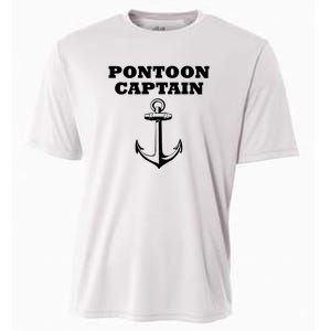 Pontoon Captain Funny Pontoon Cooling Performance Crew T-Shirt