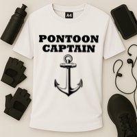 Pontoon Captain Funny Pontoon Performance Shirt