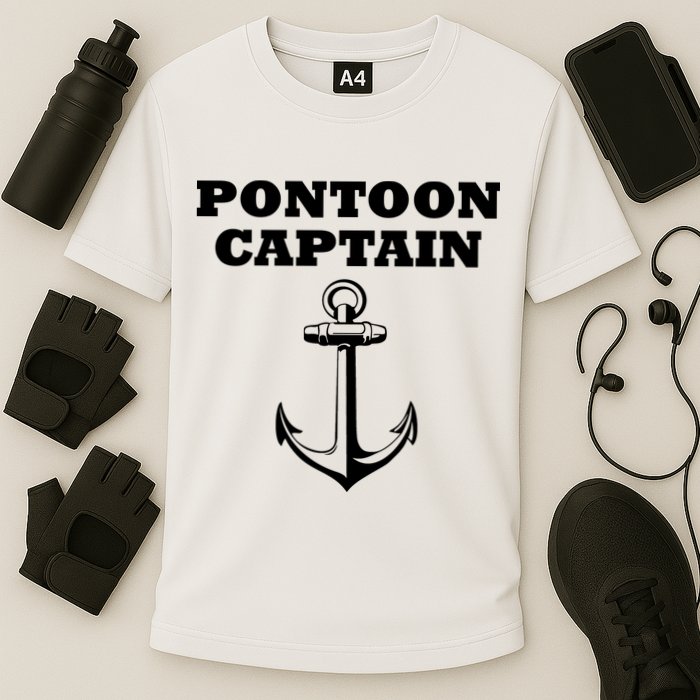 Pontoon Captain Funny Pontoon Performance Shirt