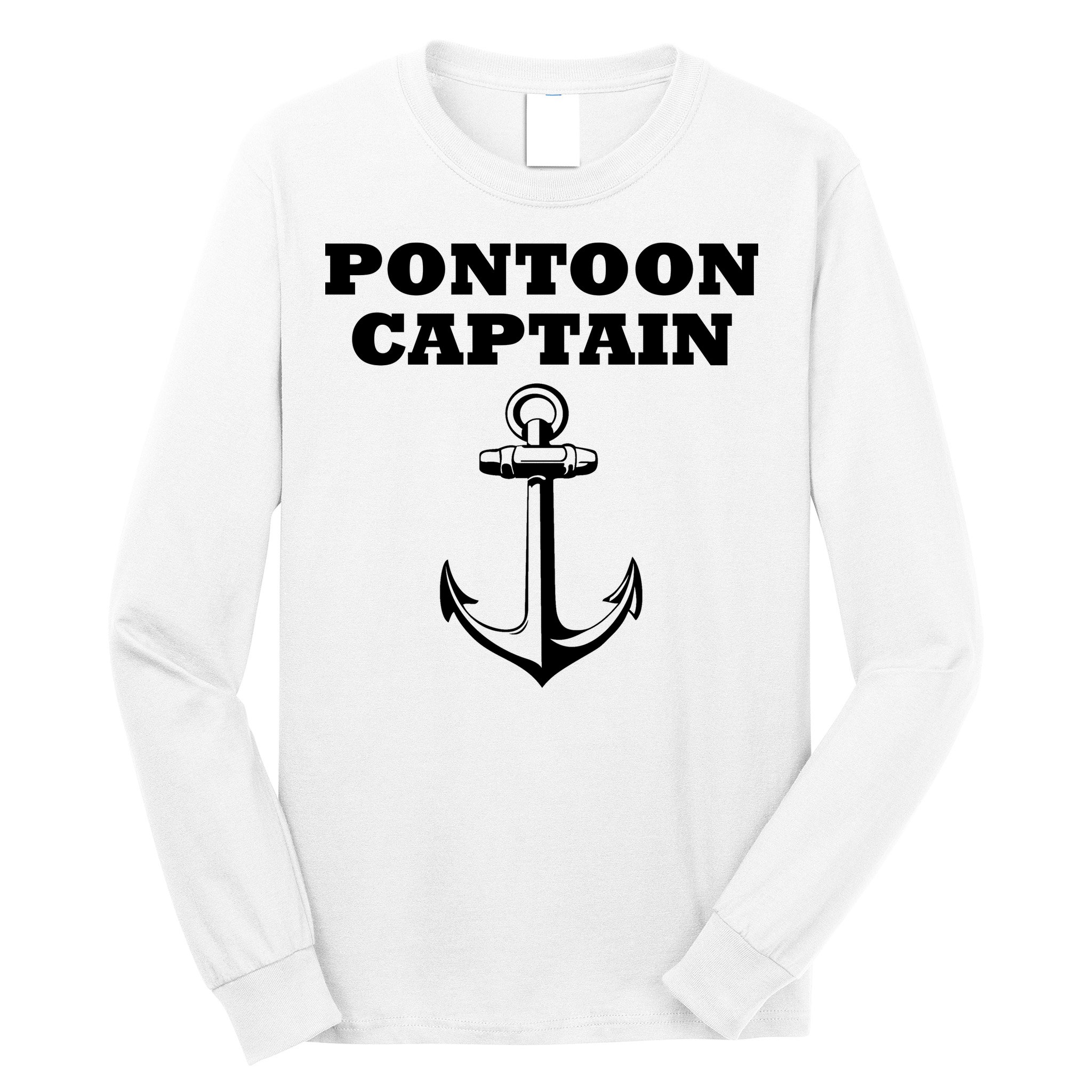 Pontoon Captain Funny Pontoon Long Sleeve Shirt