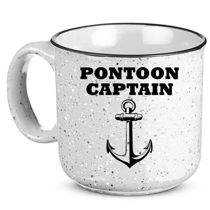 Pontoon Captain Funny Pontoon 15oz Campfire Ceramic Mug