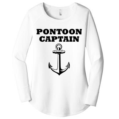 Pontoon Captain Funny Pontoon Women's Perfect Tri Tunic Long Sleeve Shirt