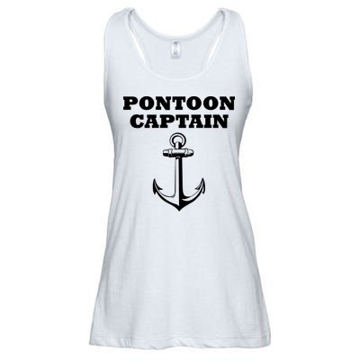 Pontoon Captain Funny Pontoon Ladies Essential Flowy Tank