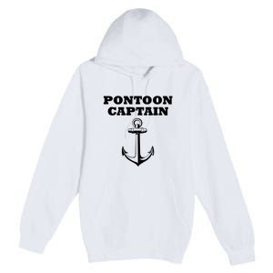 Pontoon Captain Funny Pontoon Premium Pullover Hoodie