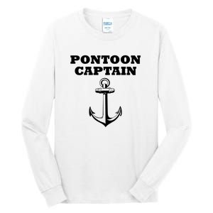 Pontoon Captain Funny Pontoon Tall Long Sleeve T-Shirt